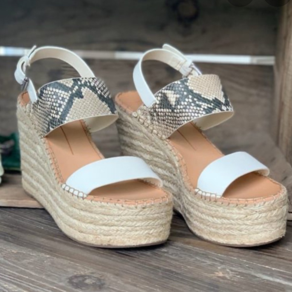 Dolce vita snakeskin wedges very lightly worn